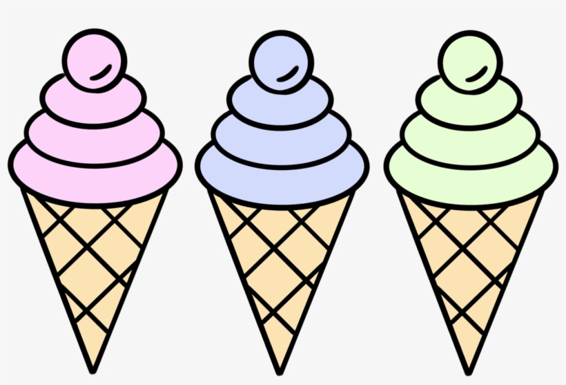 Ice Cream Trio Available On My Redbubble - Drawing, transparent png