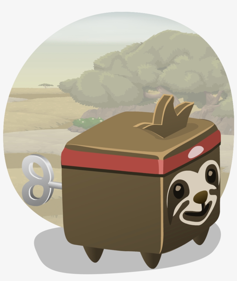 Sloth Cubimal - Clip Art, transparent png