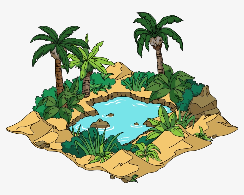 Tmp Decoration Oasis@4x2142751161 - Desert Oasis Png, transparent png