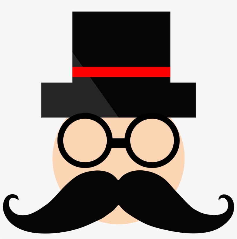Big Image - Man In Top Hat Clipart, transparent png