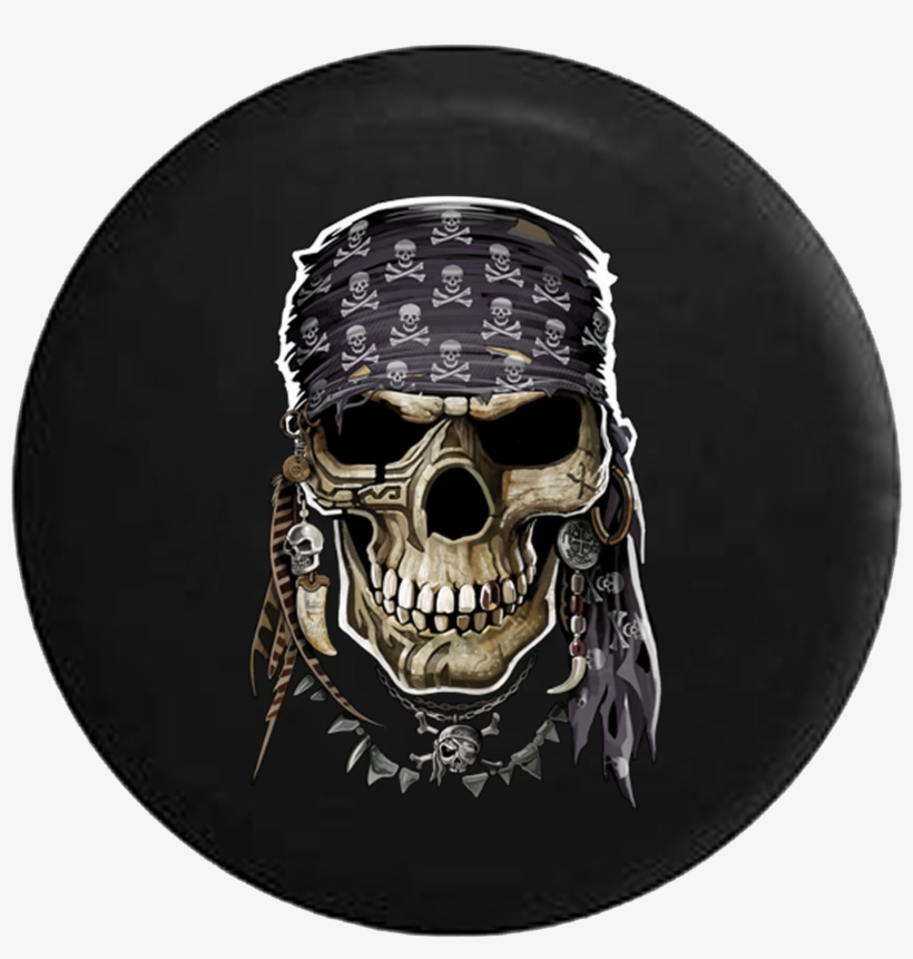 Jeep Wrangler Jl Backup Camera Pirate Skull Tattooed - Pirates Of The Caribbean Skulls In Hd, transparent png