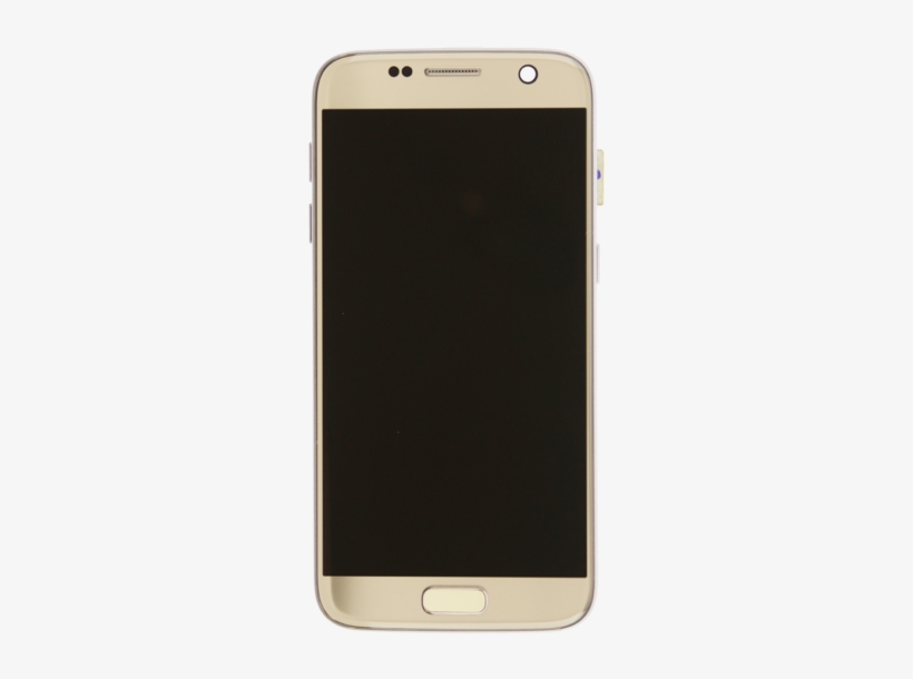 Galaxys7 Touchscreen Frame Smallparts Gold Front1 - Samsung Galaxy Sol 2, transparent png