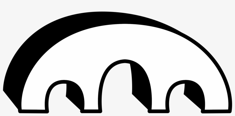 This Free Icons Png Design Of Simple 3d Bridge In Black, transparent png