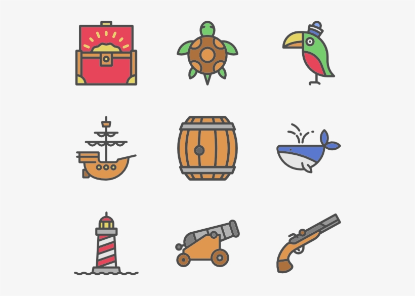 Pirate Set - Treasures Icon, transparent png