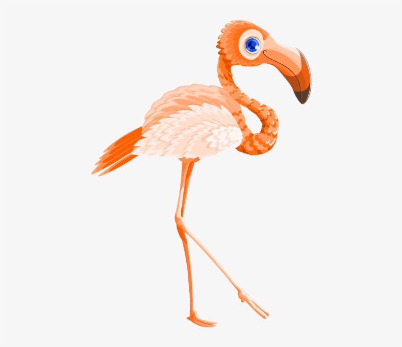 Flamingo Bird Vector Png Transparent Image - Valentines Day Flamingo, transparent png