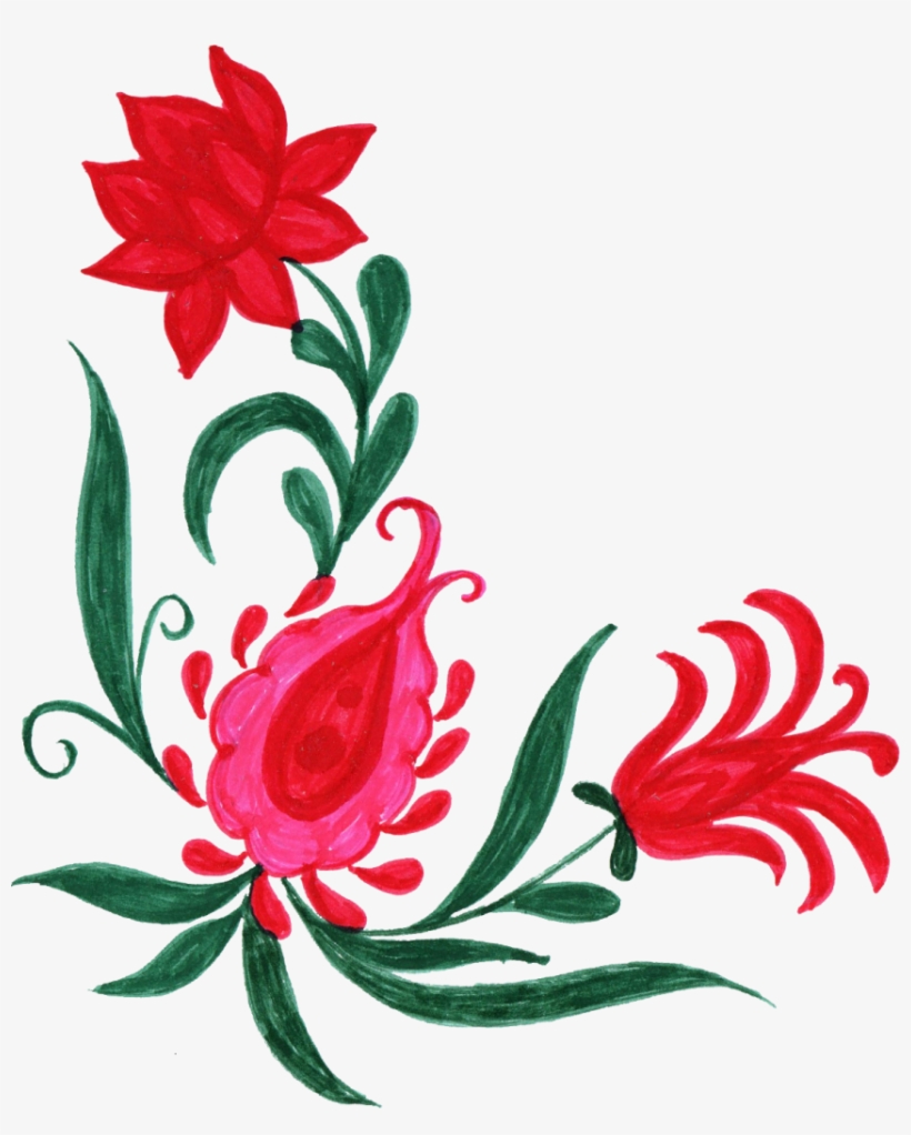 10 Colorful Flower Corner - Corner Designs Png In Flowers, transparent png