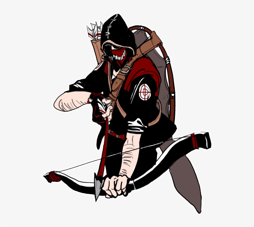Image Free Library Anger Drawing Sniper - Tf2 Sniper Anger Art, transparent png