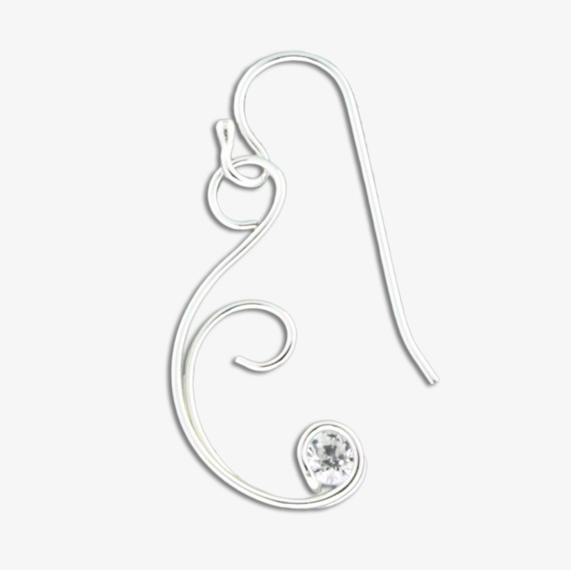 Filigree Cubic Zirconia Earrings - Earrings, transparent png