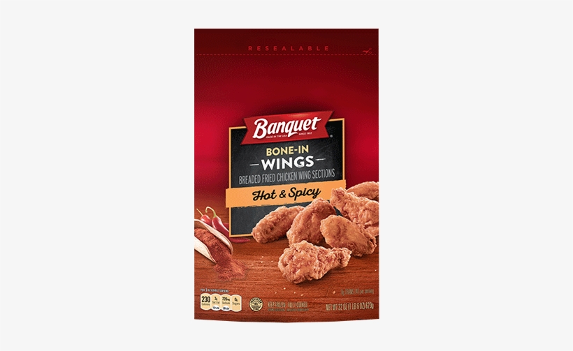 Hot & Spicy Wings - Banquet Bone In Wings, transparent png
