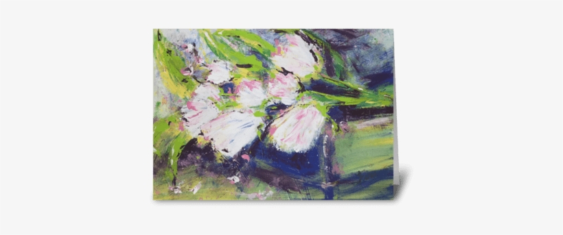 Spring Tulips Greeting Card - Watercolor Paint, transparent png