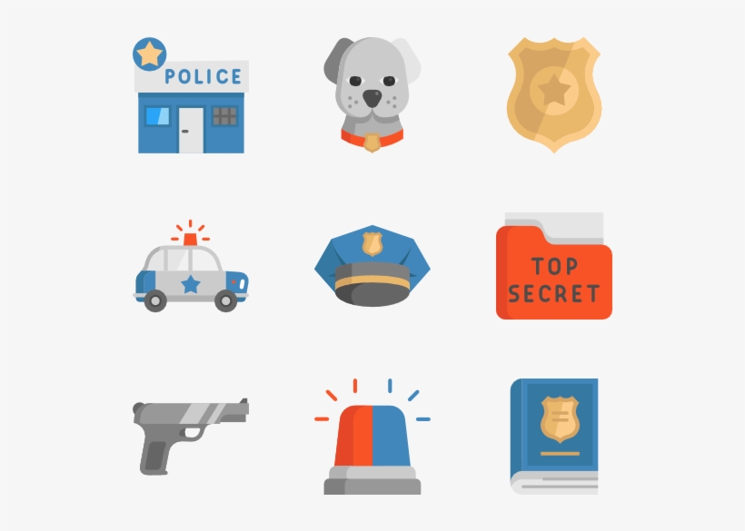 Police 40 Icons - Icon, transparent png