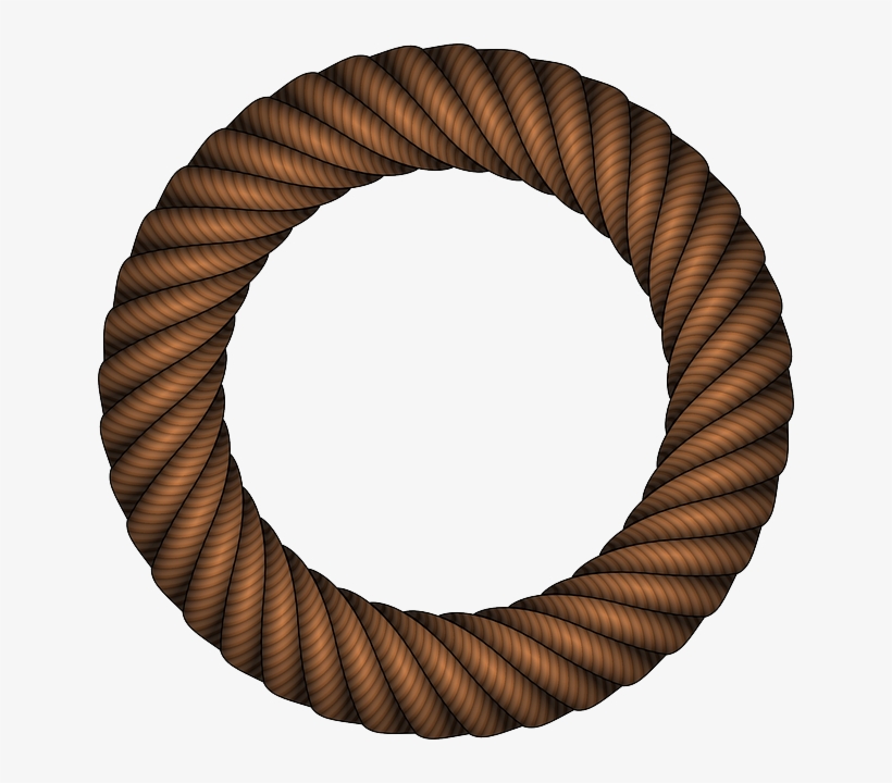 Wreath, Circle, Cartoon, Round, Border, Free, Line - Lingkaran Tali, transparent png