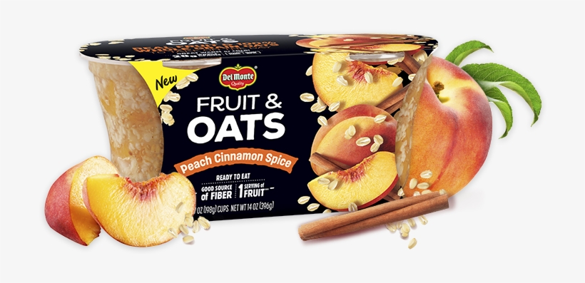 Fruit And Oats Peach Cinnamon - Haribo Peaches - Natural - Case Of 12 - 5 Oz., transparent png