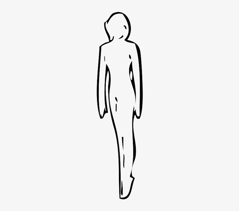 Outline, People, Lady, Silhouette, Woman, Figure, White, transparent png