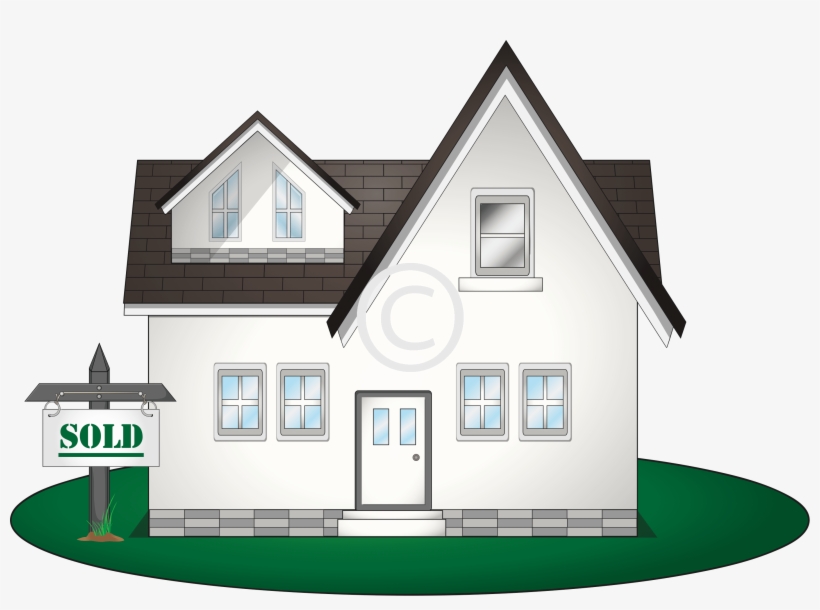 House With Sold Sign - Portable Network Graphics, transparent png