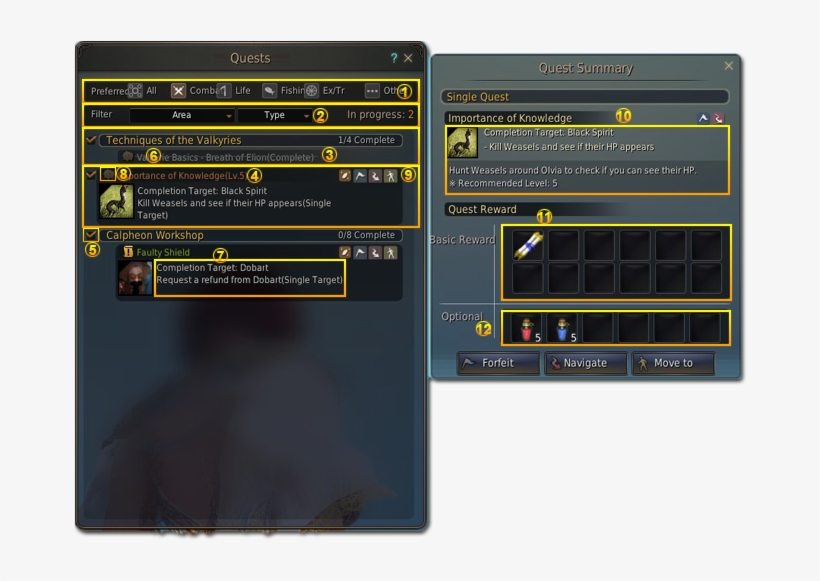 Questwindow - Black Desert Main Quest, transparent png
