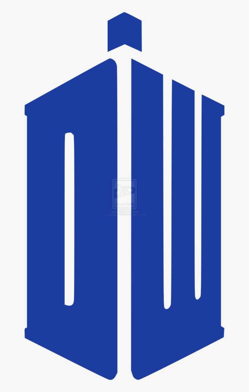 Doctor Who Sticker By Hourglass Vectors On - Doctor Who Tardis Symbol, transparent png