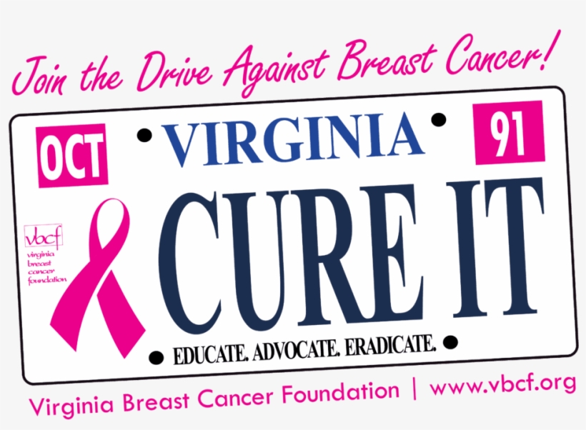 Vbcf's Pink Ribbon License Plate Is Now Available For - Blank July 2011 Calendar, transparent png