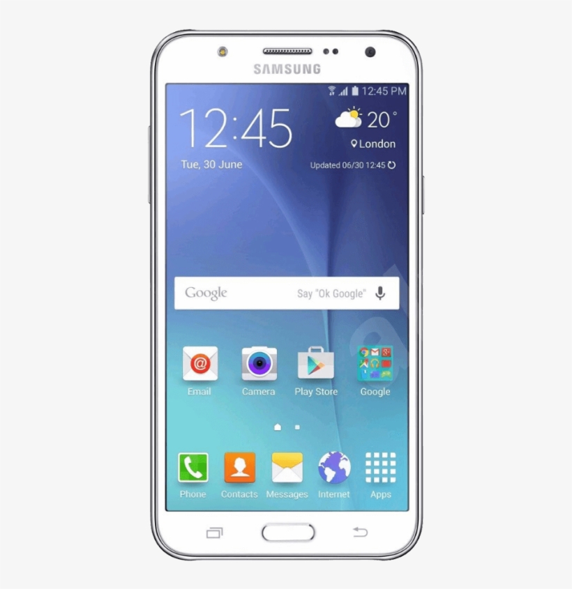 Samsung Mobile Phone Clipart Hand Png - Samsung Galaxy J5 White, transparent png