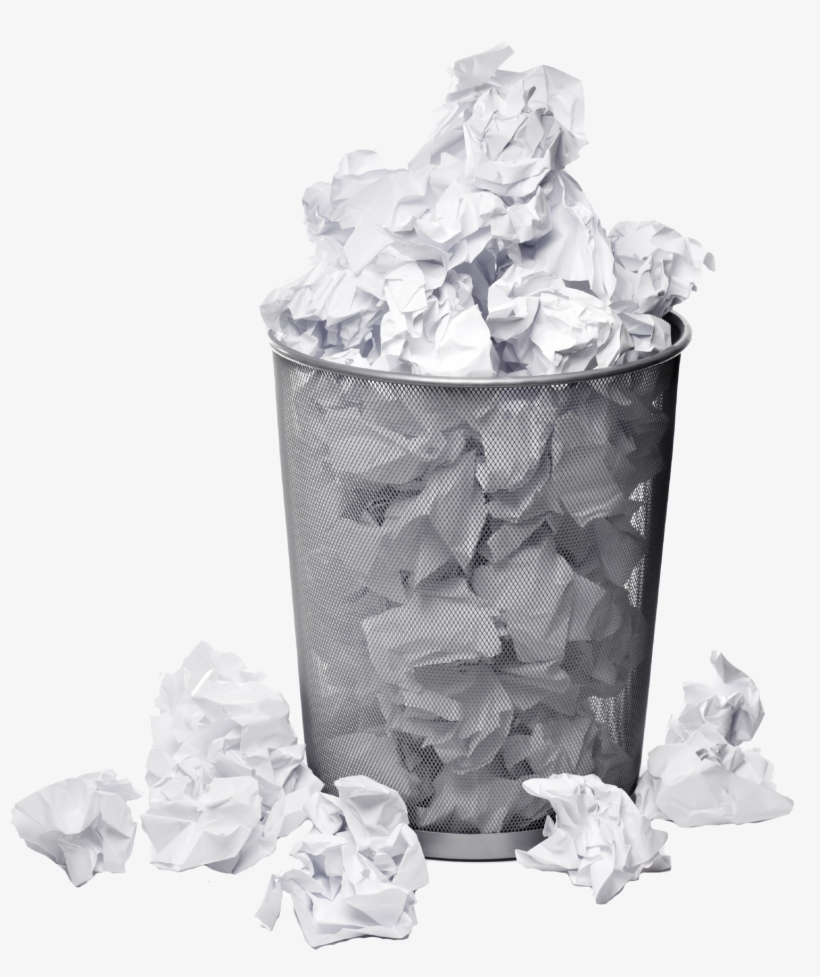 Why Carefully Designed Clean Energy Plans Often End - Paper In Recycle Bin, transparent png