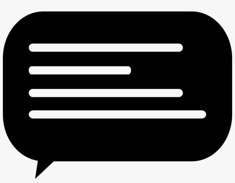 Graphic Black And White Download Png For Free Download - Comment Png In Black, transparent png