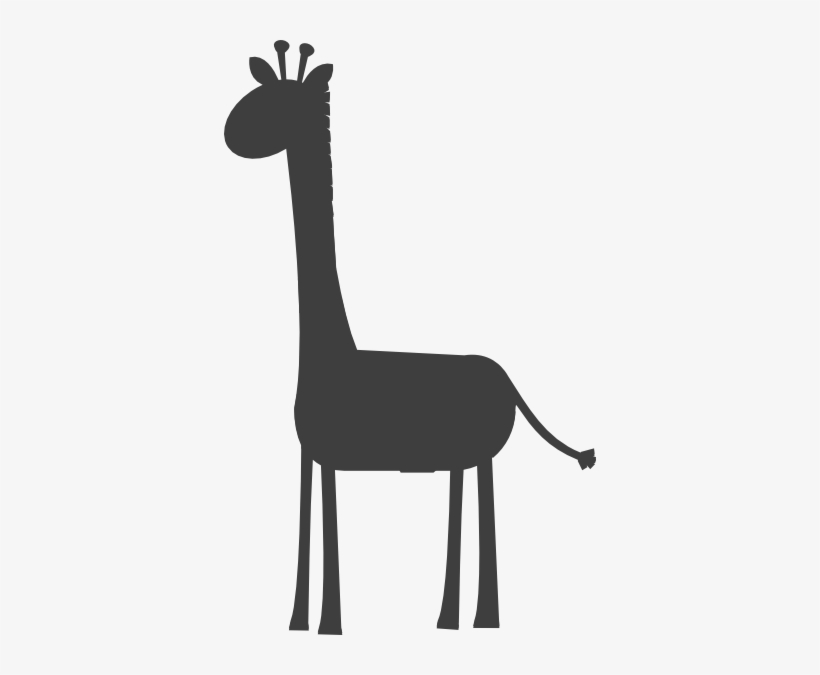 Black Giraffe Clip Art At Clker - Black Giraffe Clipart, transparent png