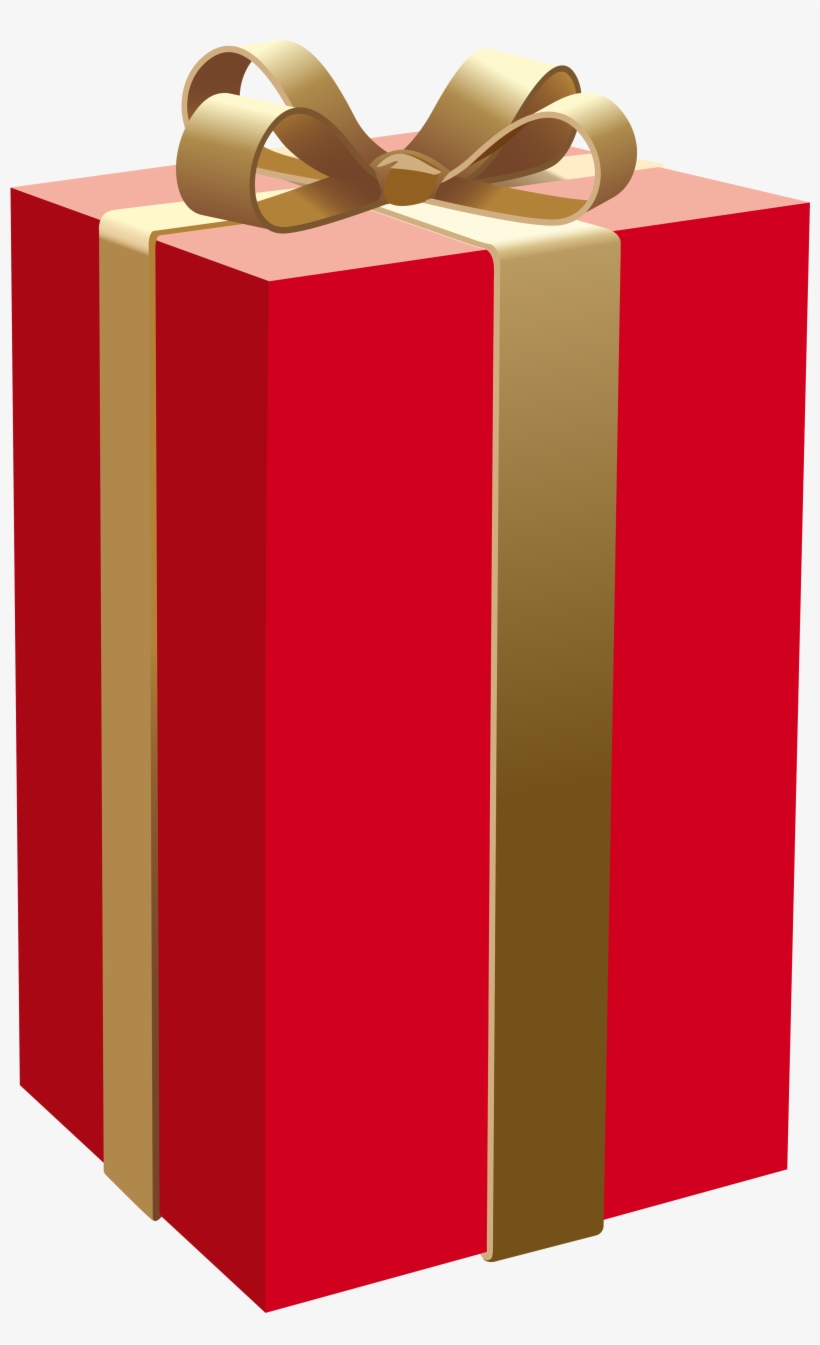 Red Gift Box Png Clipart - Red Gift Box Png, transparent png