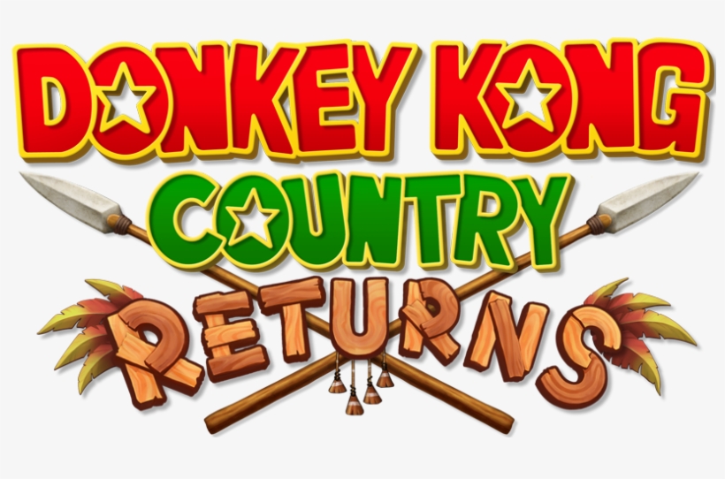 Donkey Kong Country Logo, transparent png