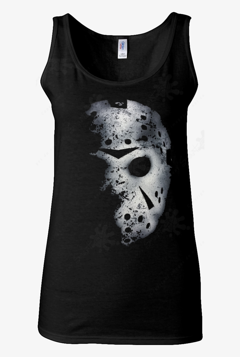 Sfx Jason's Mask Ladies Vest - Jason Voorhees Hockey Mask T Shirt, transparent png