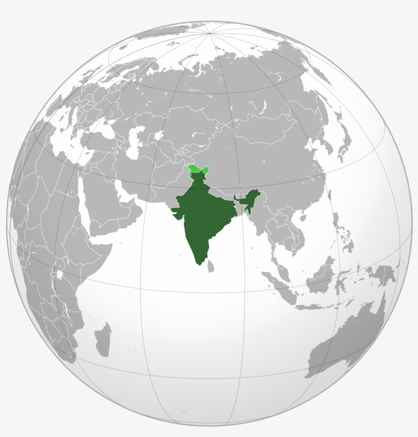 We Travel To India - India World Map Png, transparent png