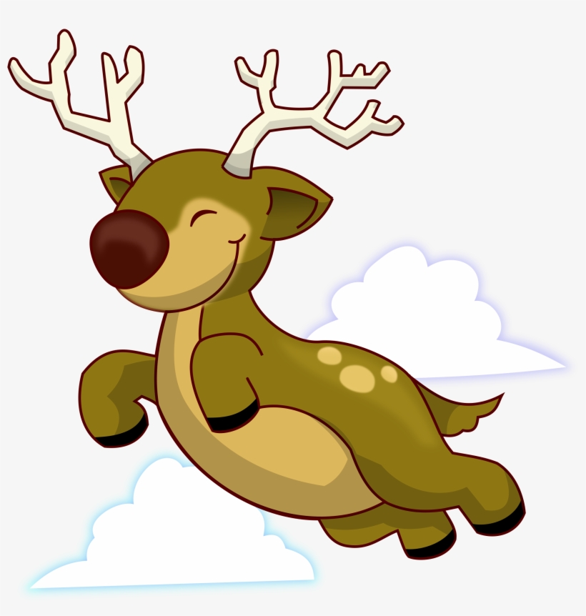 This Free Icons Png Design Of Flying Reindeer, transparent png