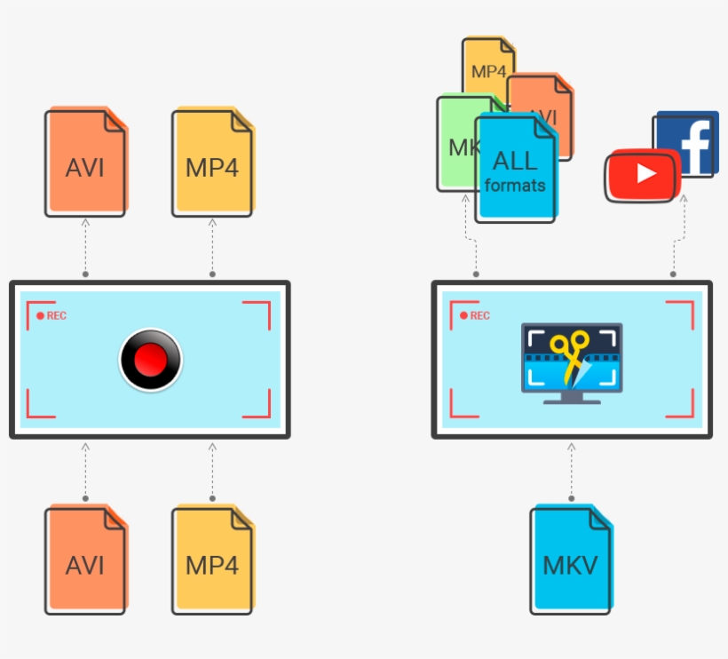 The Formats Offered For Recording Are Very Different - Diagram, transparent png