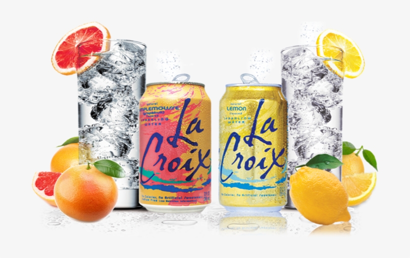Lacroix Products - La Croix Sparkling Water, Lemon - 8 Pack, 12 Fl Oz, transparent png
