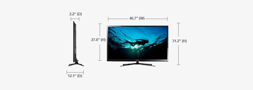 Pn51f5300afxza - Samsung 64" Smart Interaction Plasma, transparent png
