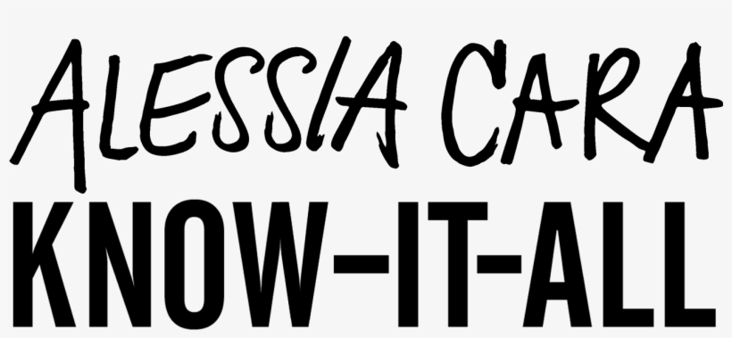 Alessia Cara Know It All Logo - Know-it-all, transparent png
