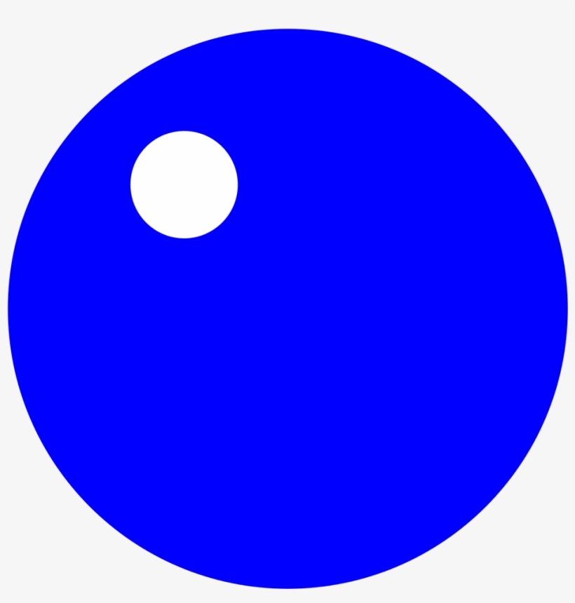 Blue Circle With White Highlight - White And Blue Circle, transparent png