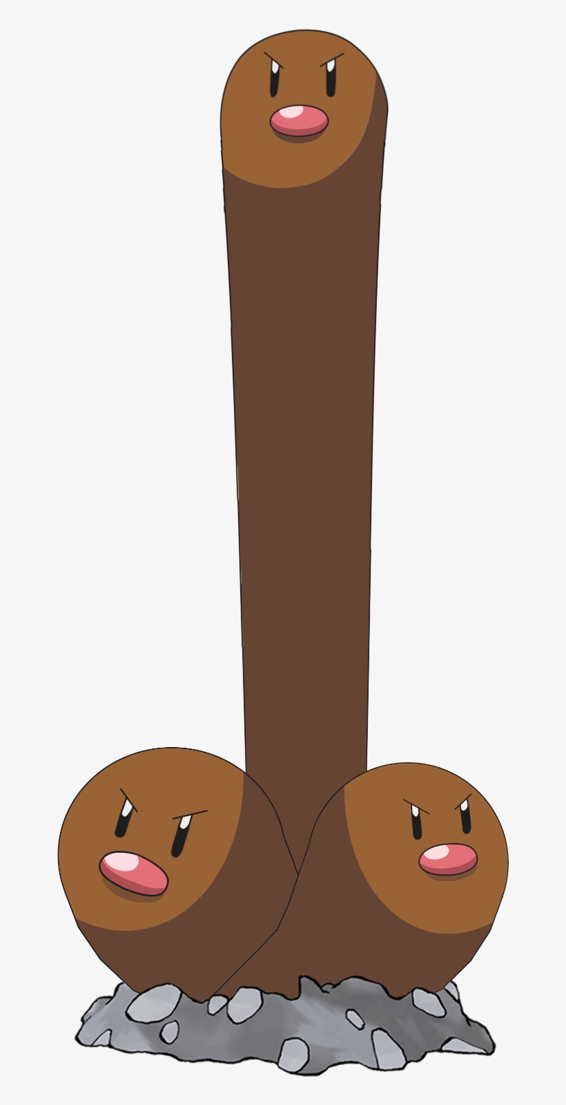Dugtrio Alola Form, transparent png