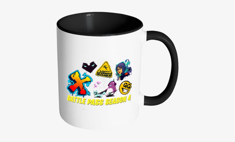 Fortnite Season 4 Spray Ceramic Mug - Mental Health Mugs, transparent png