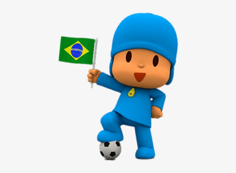 Pocoyo Brazilian Flag Png - Ex-display Hello Pocoyo! Game Ds, transparent png
