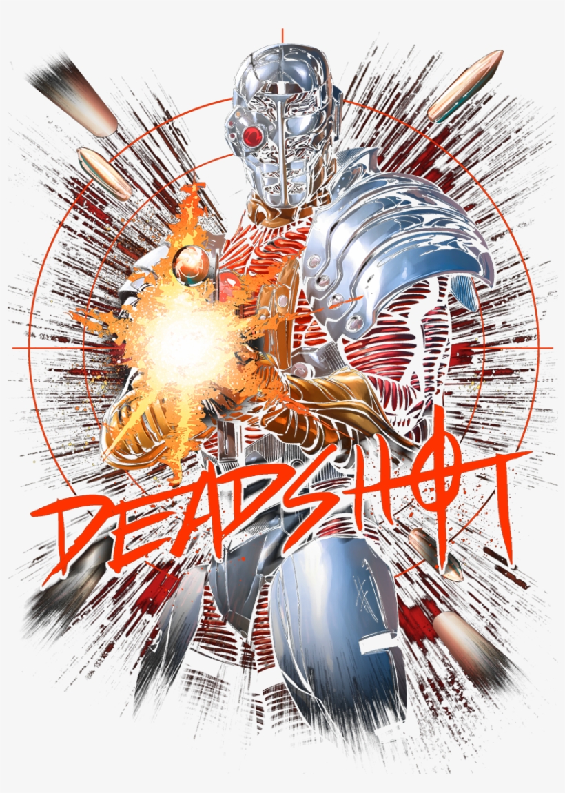 Justice League Deadshot Men's Ringer T-shirt, transparent png