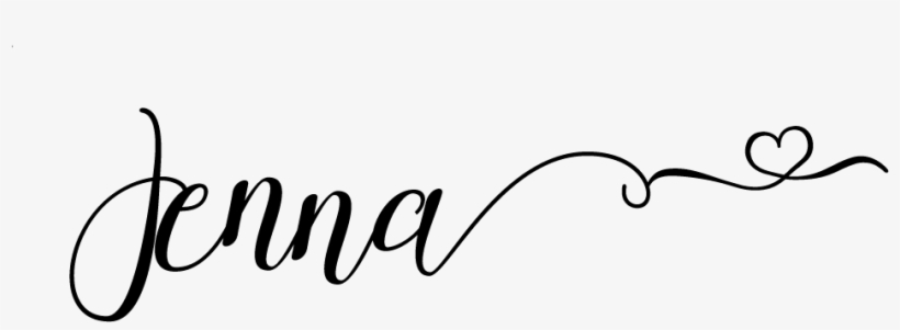 Jenna Clark Signature - Calligraphy, transparent png
