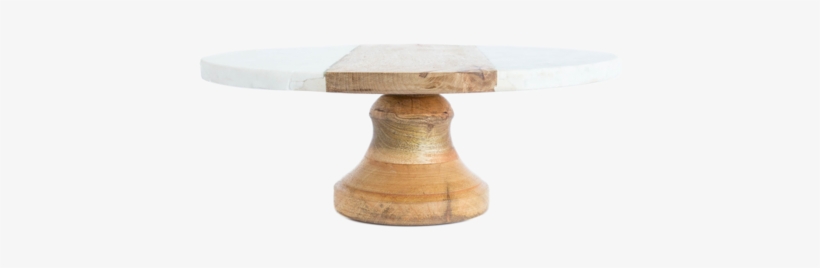 Marble & Wood Cake Stand - Sofa Tables, transparent png