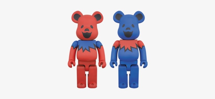 Grateful Dead Blue 400% Bearbrick - Medicom Alien 400% Bearbrick Action Figure, transparent png