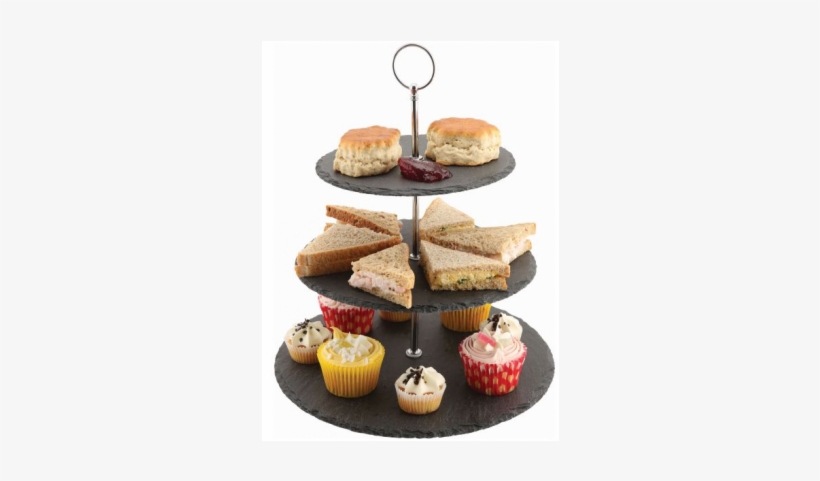 Genware Slate 3-tier Cake Stand 20/25/30cm - Cake, transparent png