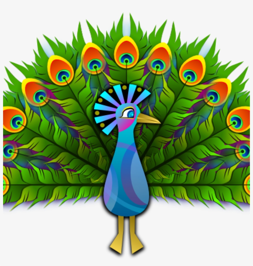 Peacock Clipart Cartoon Peacock Clipart Free Clipart - Peacock And The Crane Story, transparent png