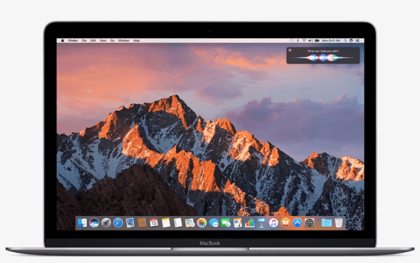 New Features Include Siri, Auto-unlock With Nearby - Macbook Pro Macos Sierra, transparent png
