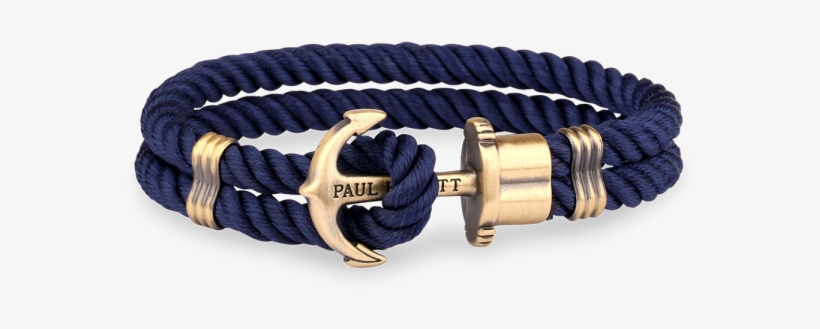 Paul Hewitt Anchor Phrep Brass Nylon Navy Blue Jewellery - Anchor Bracelet, transparent png