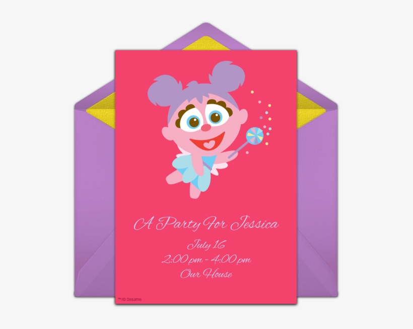 Baby Abby Cadabby Online Invitation - Birthday, transparent png