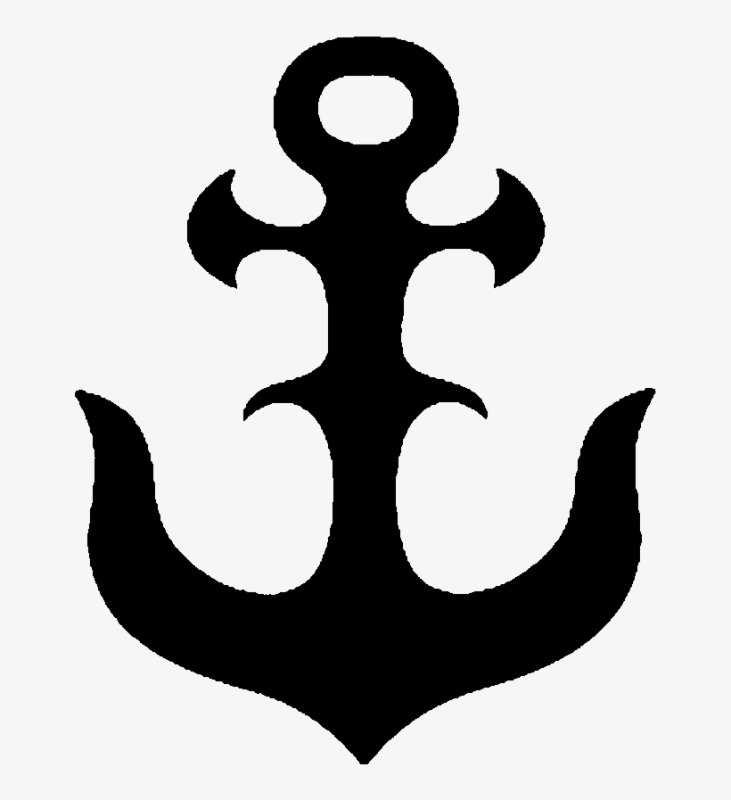 Curvy Anchor Emblem Bo - Graphics, transparent png