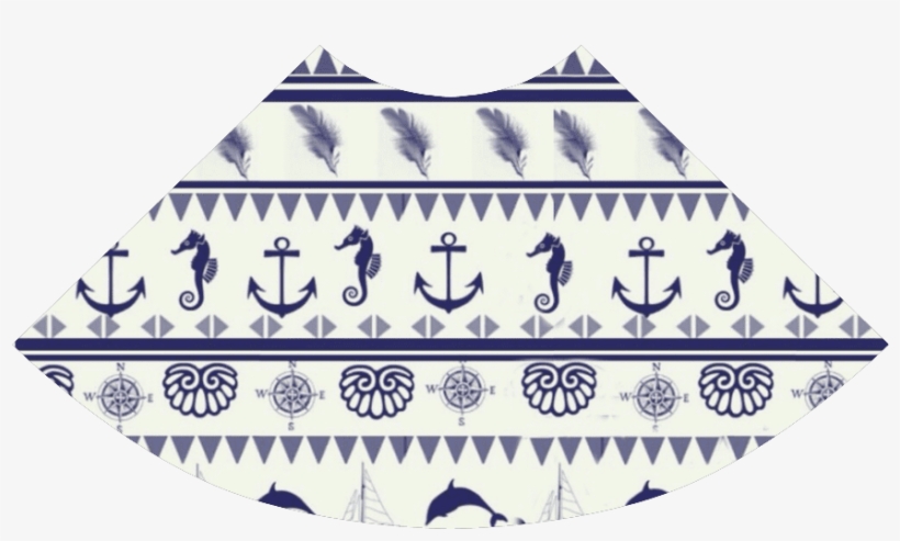 Blue Anchor Sundress - Nautical Vinyl Clutch Bag, transparent png